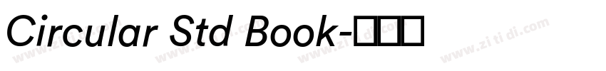 Circular Std Book字体转换